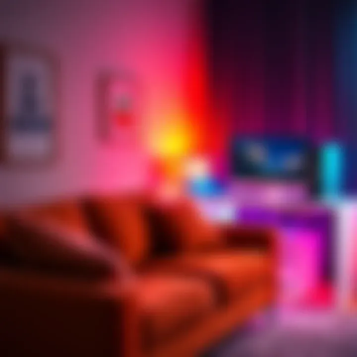 A cozy couch next to a modern desktop computer on a desk, showcasing a comfortable work and leisure space.