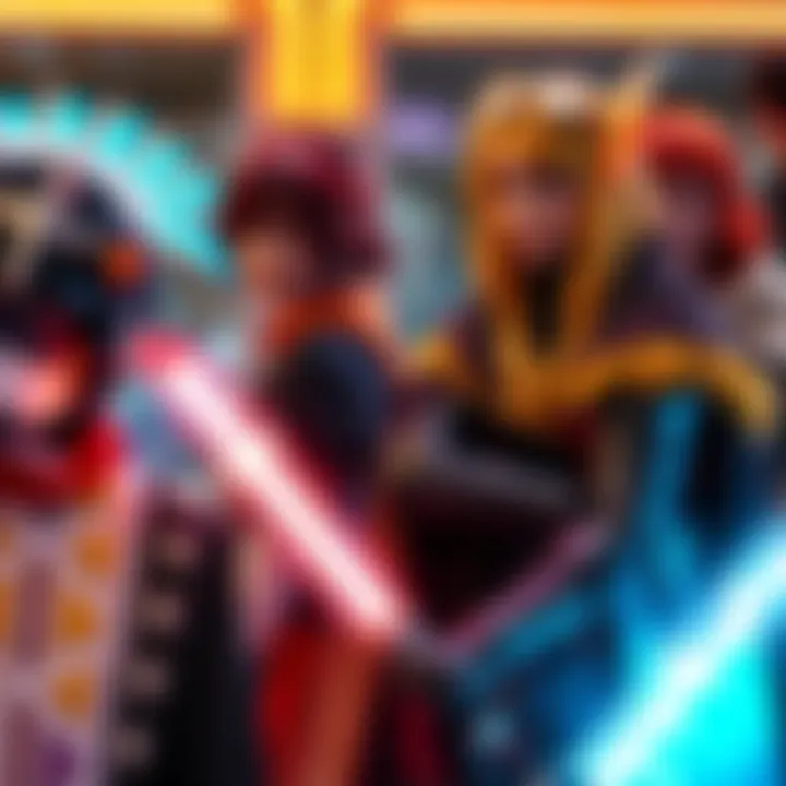 Cosplayers in Stunning Costumes Members of the Council of Sisters cosplay group pose in detailed costumes representing iconic characters.