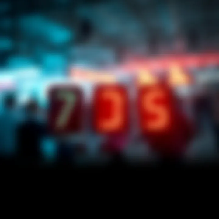 A countdown timer showing seven minutes with blurred background of people making decisions.