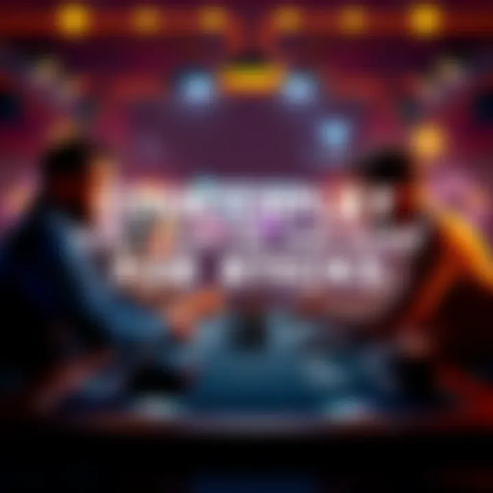 Players discussing strategies to counter turn-based decks at a gaming table.