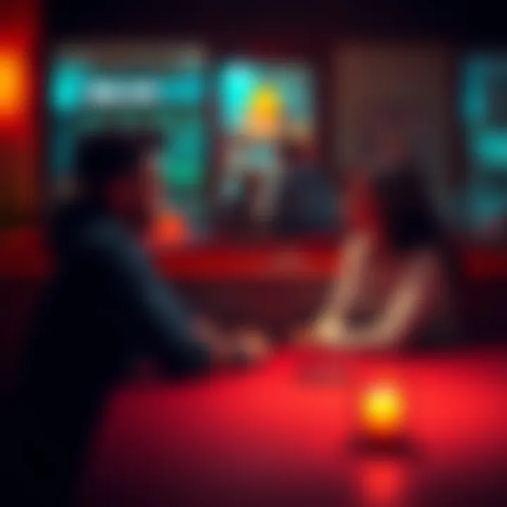 A couple sitting at a table having an intense discussion about their feelings and struggles in their relationship.