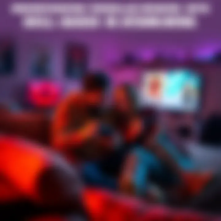 A couple sitting on a couch, focused on playing video games, with a gaming console and TV in the background, illustrating their experience with Skill-Based Matchmaking in gaming.