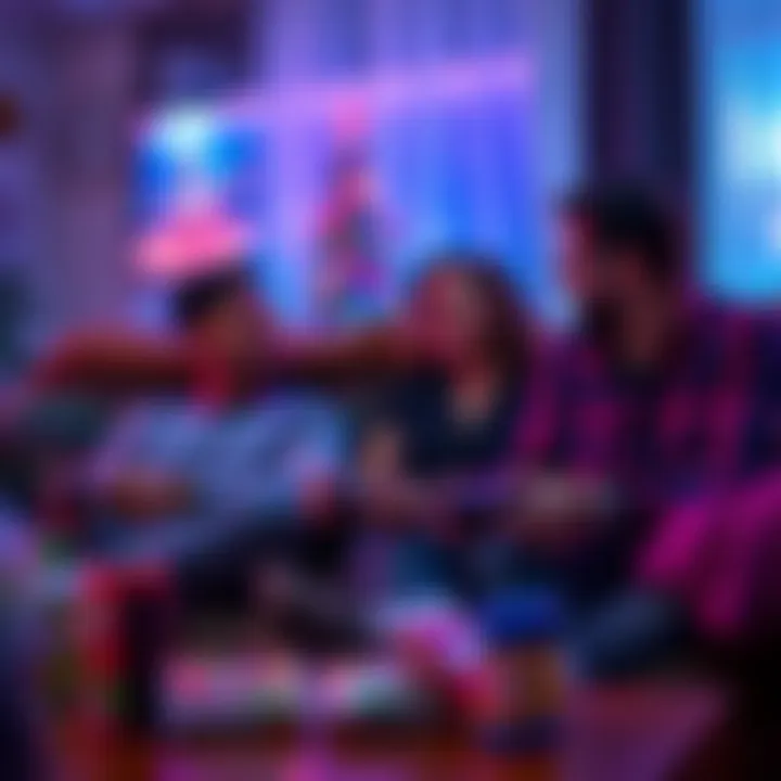 Two people sitting on a couch playing video games on a console with snacks around them