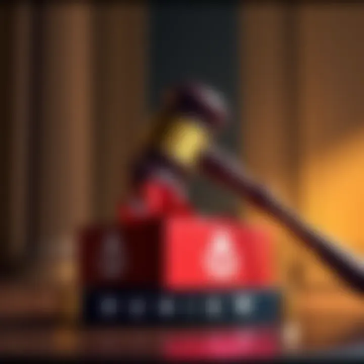 Court Ruling on Bungie Lawsuit A gavel striking a sound block symbolizing a court's decision impacting Bungie's Destiny 2 Red War lawsuit