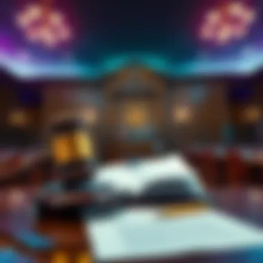 Courtroom scene with gavel and legal documents reflecting the dismissal of Chris Barrett's lawsuit against Bungie and Sony