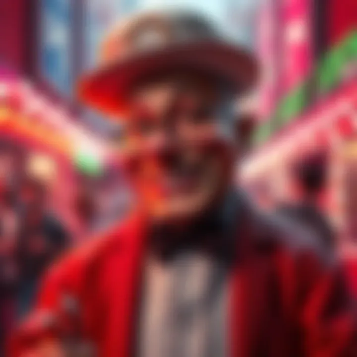 Cousin Eddy with his signature outfit and humorous expression, bringing joy to fans.