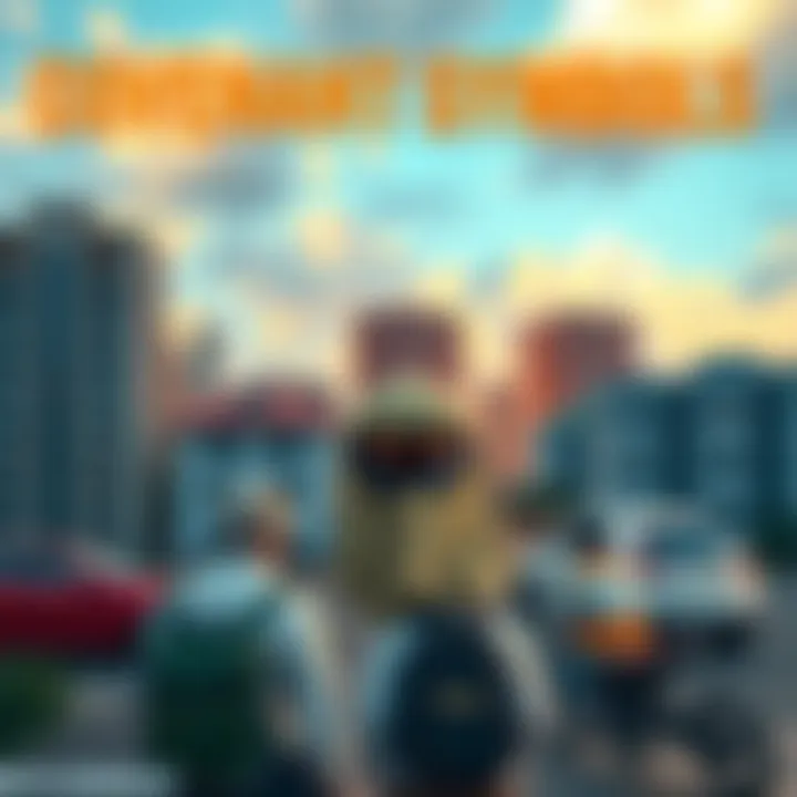 Covenant Symbols in New Mombasa A view of New Mombasa showing hidden Covenant symbols visible through visor technology, with buildings in the background.