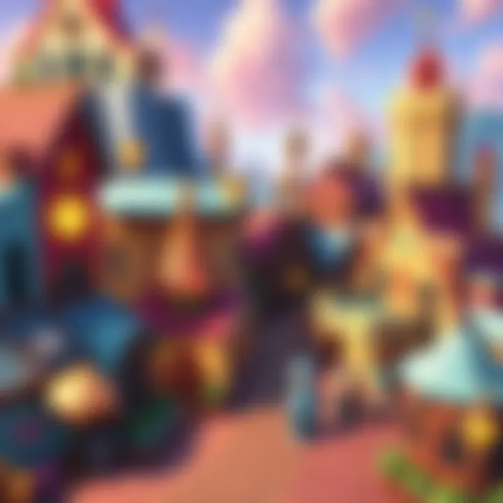 Cozy city building game on Steam Deck A scene from a cozy city builder game showing colorful buildings and happy characters managing the town on a Steam Deck.