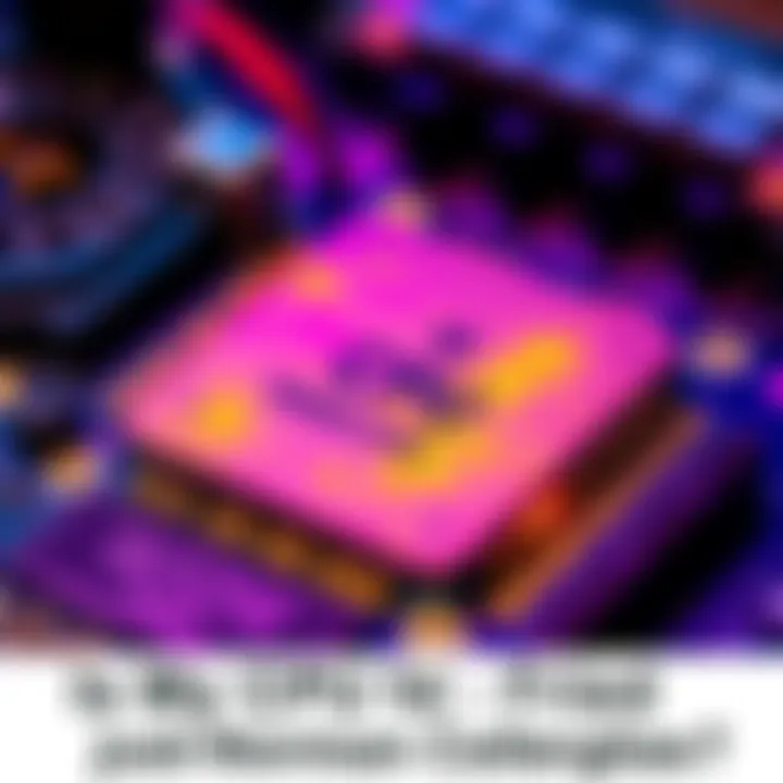 Close-up of a 9800x3d CPU showing discoloration on the surface, highlighting potential issues.