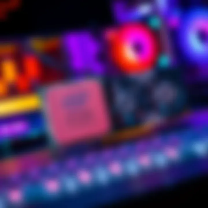 A close-up of an Intel i7-8700k CPU next to a GeForce 3070 Ti graphics card on a computer desk.