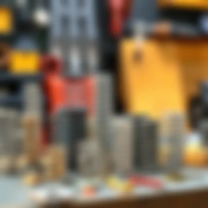 A variety of metal springs arranged on a workbench, ready for crafting projects.