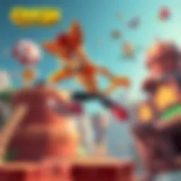 Crash Bandicoot in Retro Style A colorful depiction of Crash Bandicoot jumping on a platform resembling PS1 graphics, surrounded by classic gaming elements