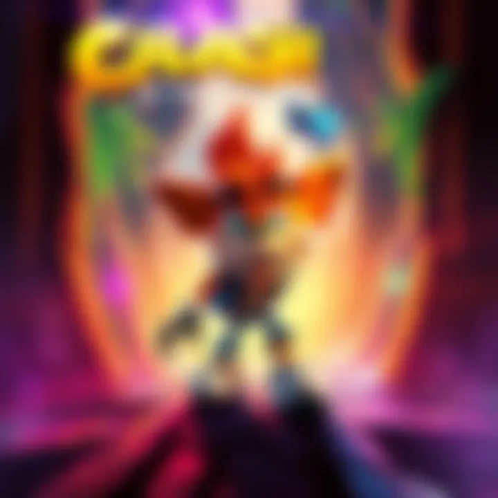 Crash Bandicoot navigating through a vibrant level
