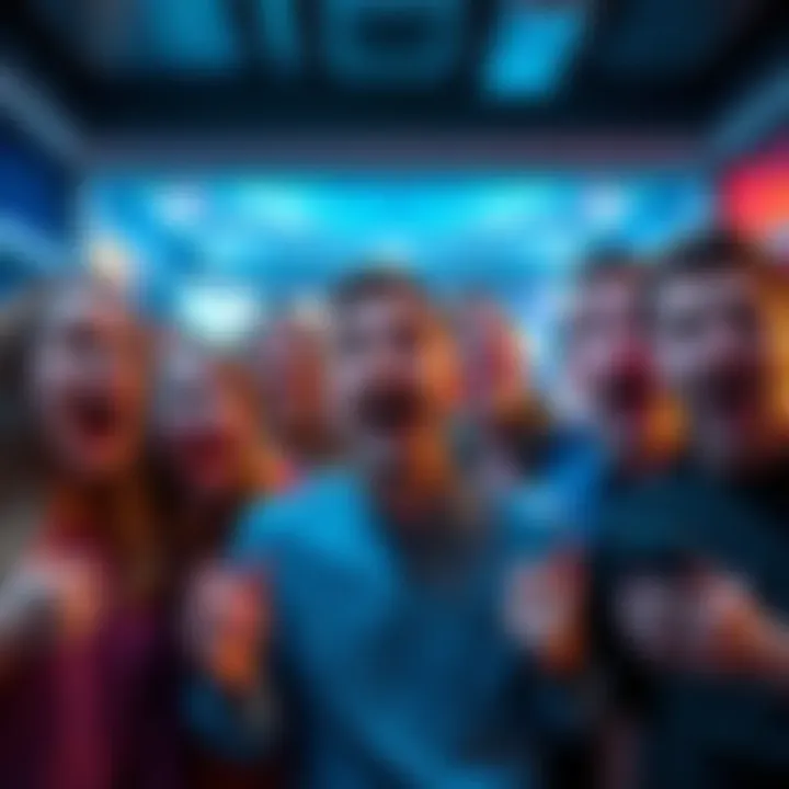 People reacting with surprise and laughter at unexpected online moments