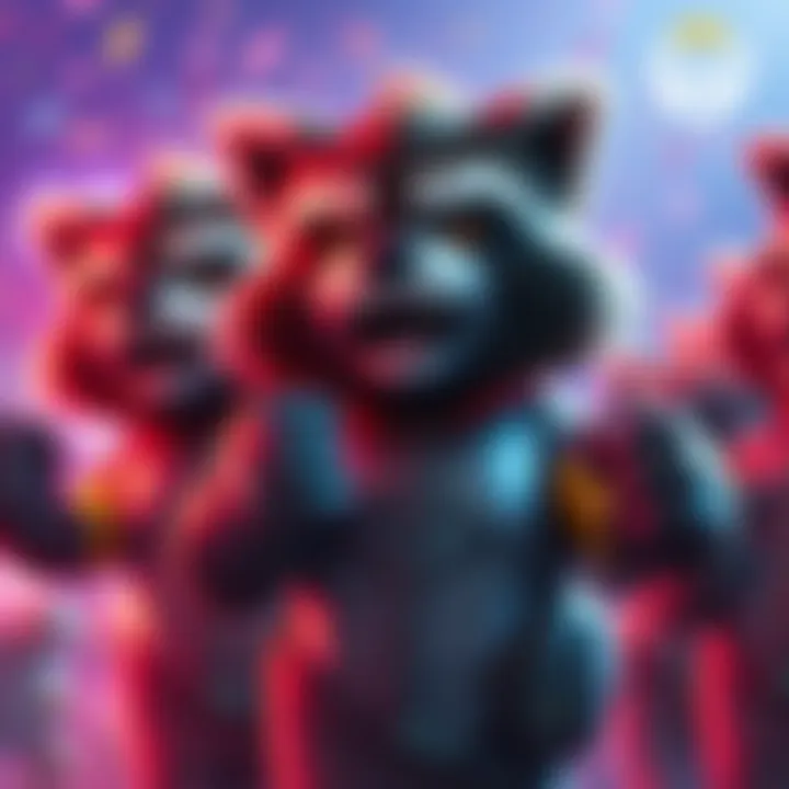 Crazy Raccoon players cheer after their close win against ONSIDE Gaming in the Overwatch Champions Series 2026.