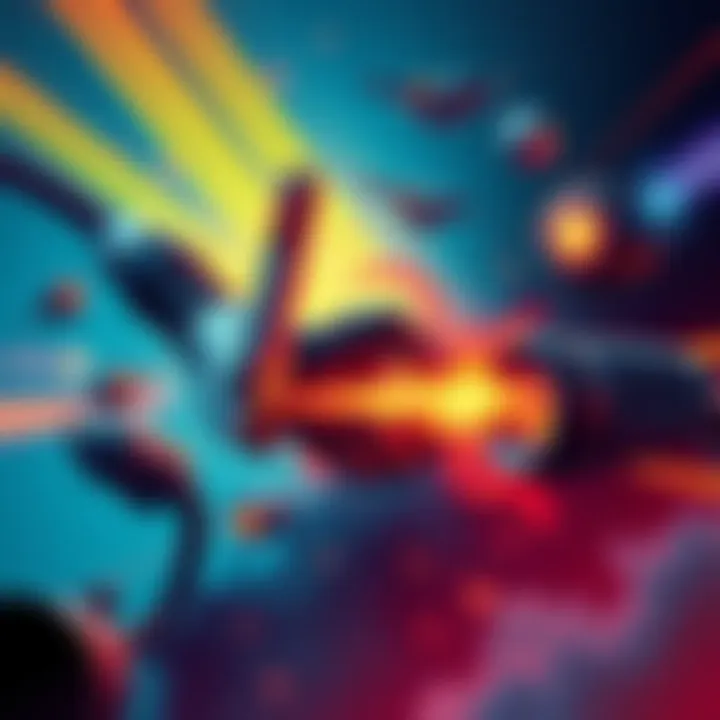 A unique poster design featuring elements from the game Control, including bold colors and artistic graphics.