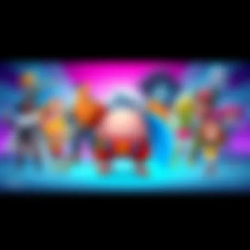 A colorful illustration showcasing various original and licensed characters representing different styles and themes for 2025.