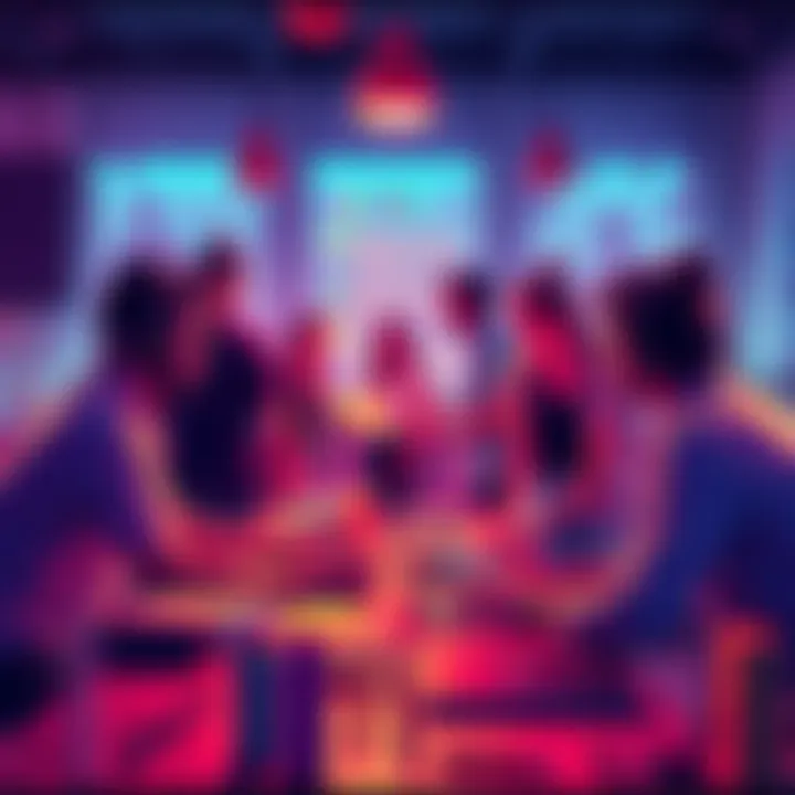 A diverse group of creators brainstorming and collaborating on content ideas for Balsphmous.