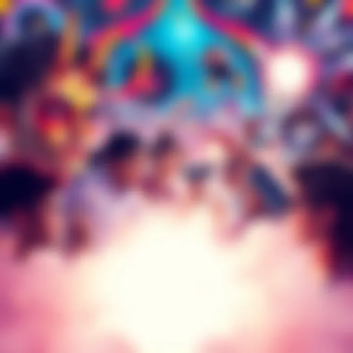 A colorful fan poster featuring characters and themes that excite fans, showcasing vibrant artwork and dynamic designs.