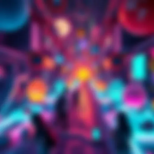 Players exploring a vibrant maze filled with creative obstacles and surprises in That Mission game