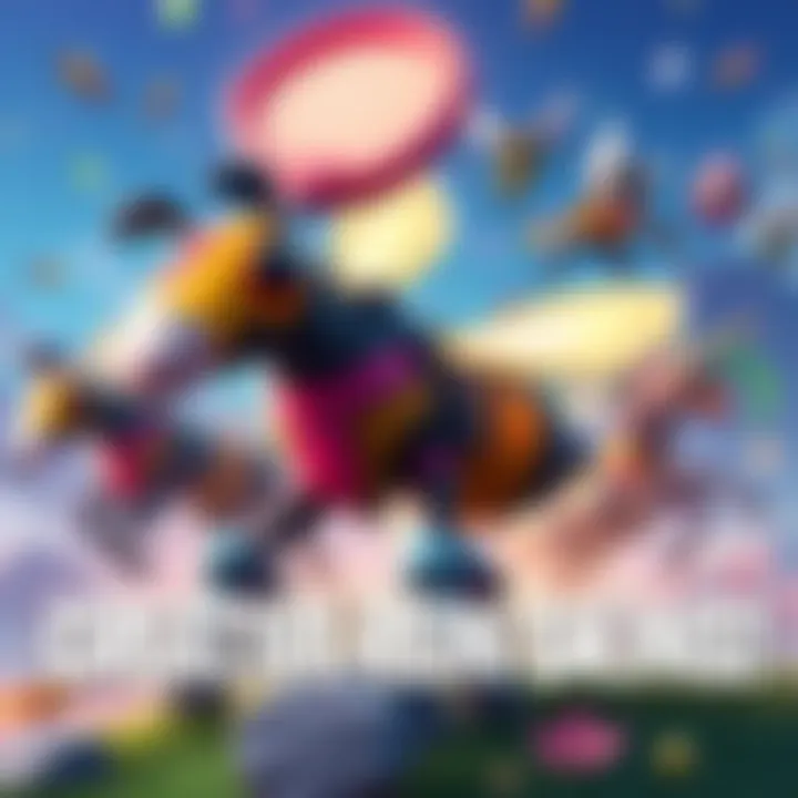 A colorful illustration depicting a giant fly swatter and other fun Rein skin ideas, inviting creativity and community input.