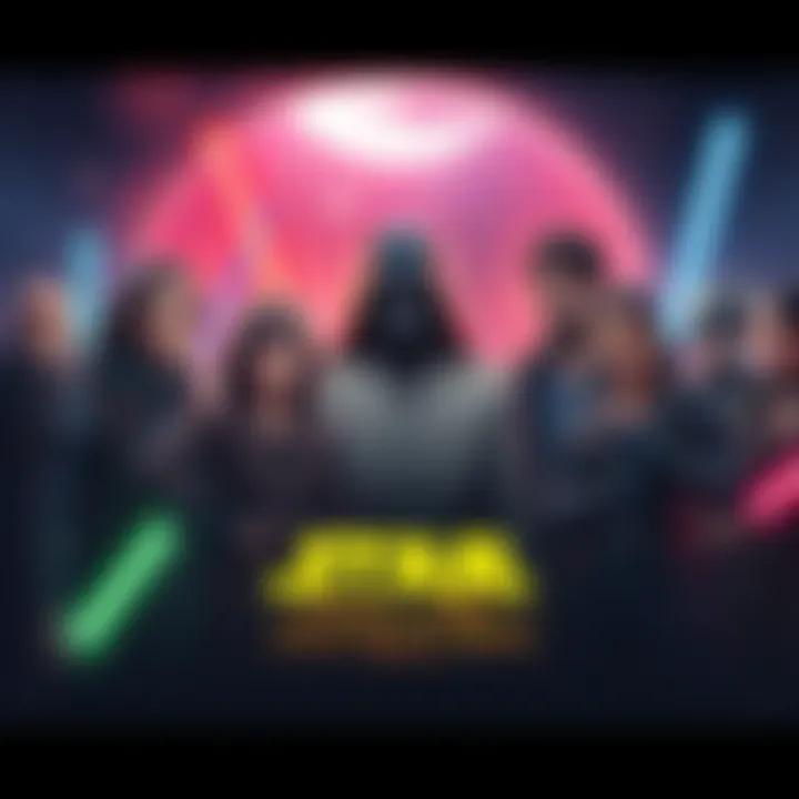 Creative Team Behind Star Wars Game The creative team members for Star Wars: Fate of the Old Republic gathered together, showcasing their enthusiasm and collaboration.