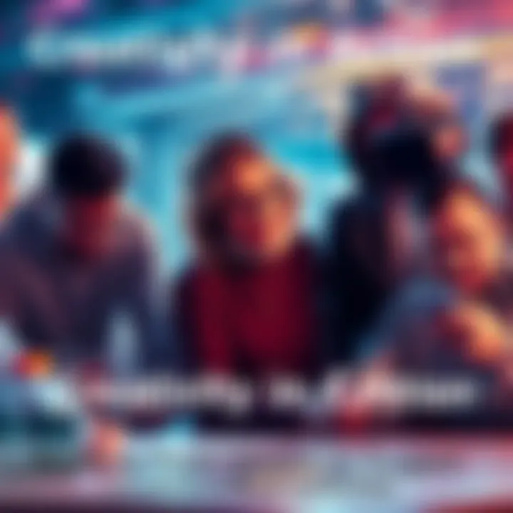 A group of people brainstorming ideas for locations and subtitles for a project.