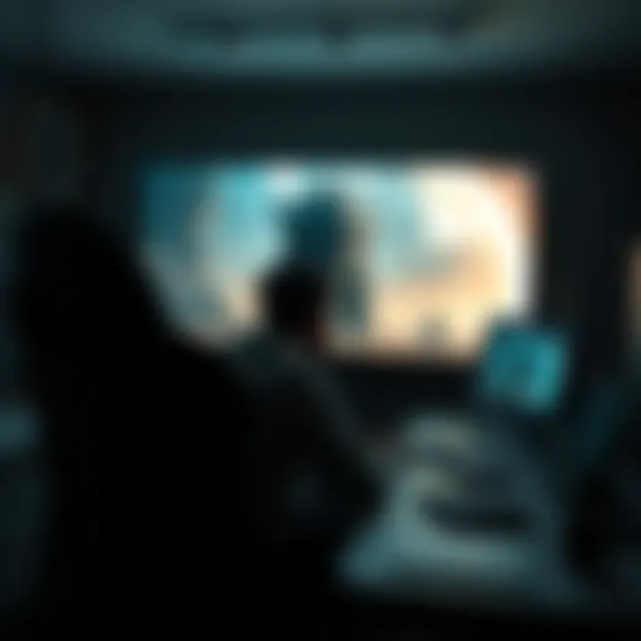 A creator sits at a desk, focused on editing their first video, with Shadow of the Colossus artwork on the screen, reflecting their inspiration.