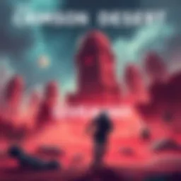 Graphic illustrating a giveaway for AMD reward codes featuring Crimson Desert game art