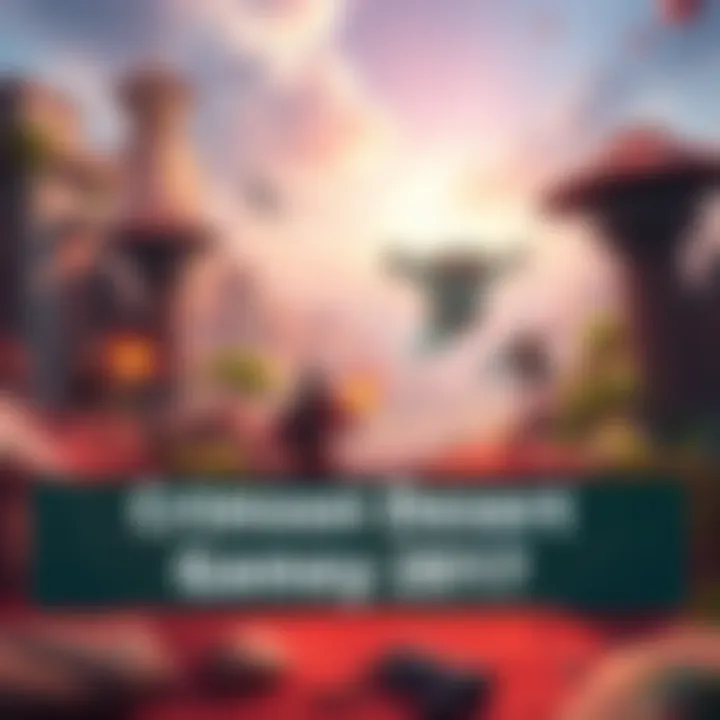 Crimson Desert Gameplay Features A scene showcasing the vibrant graphics and gameplay mechanics of Crimson Desert, with characters engaging in battles and exploring a lush environment