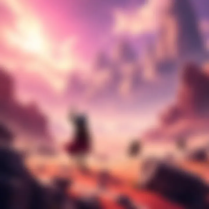 Updated artwork showcasing vibrant landscapes and characters from Crimson Desert