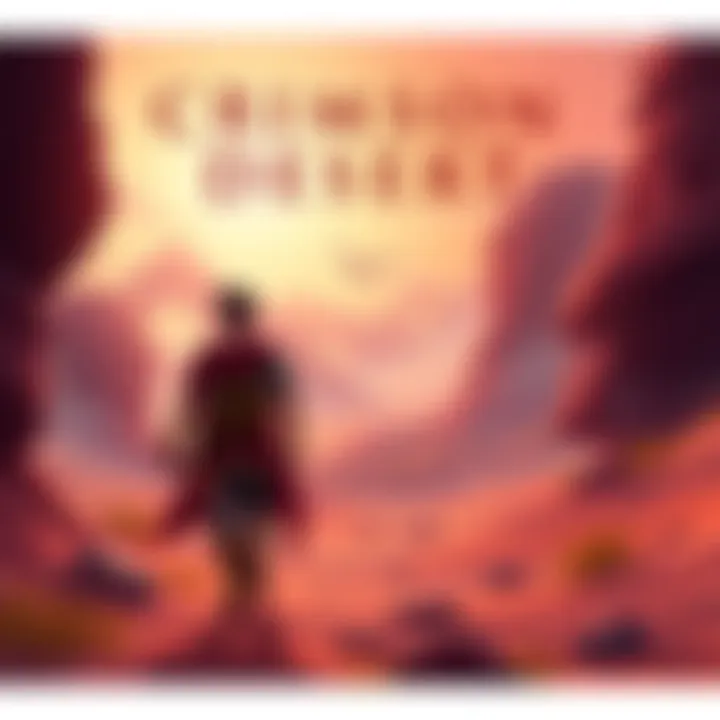 Artwork featuring the characters and scenery from Crimson Desert, showcasing the adventure theme.