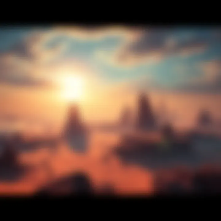 A stunning view of the expansive world in Crimson Desert showcasing beautiful landscapes and detailed environments