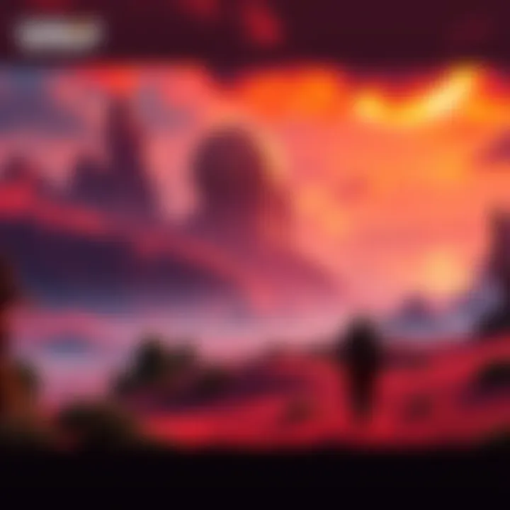 A scene from Crimson Desert showcasing vibrant landscapes and characters in action during gameplay.