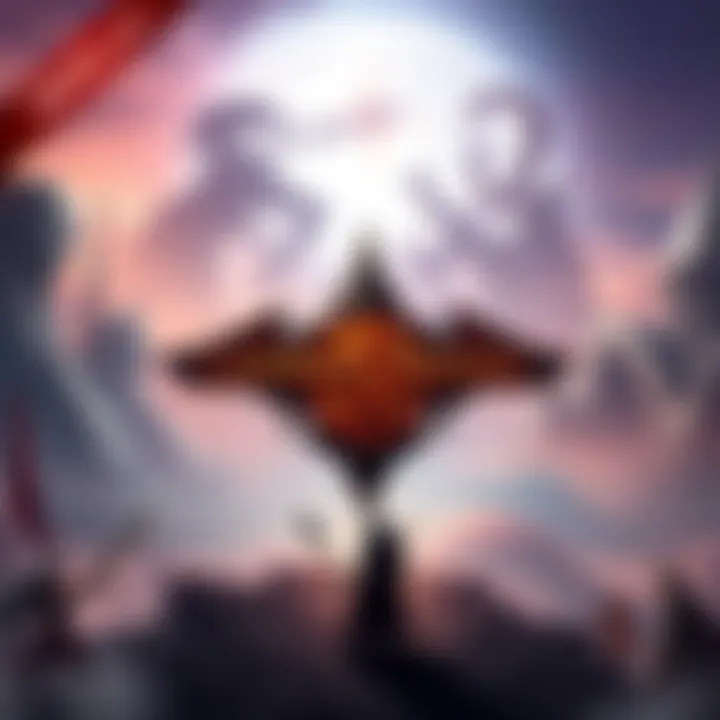 The logo of Crimson Desert with a fantasy background featuring a warrior and a vast landscape