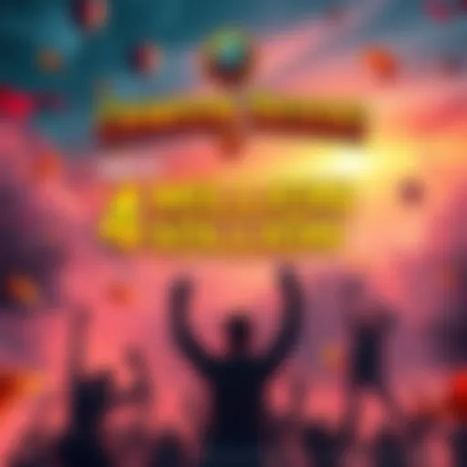 A graphic showcasing the Crimson Desert game with a backdrop of excited players, celebrating the sale of 4 million units.