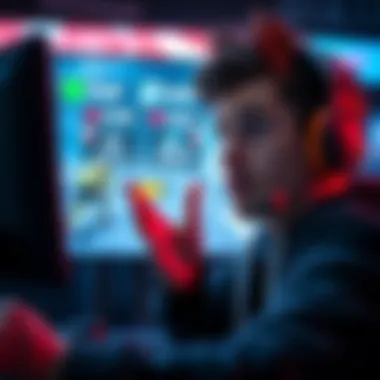 A player looking shocked while watching a bad Play of the Game highlight on screen