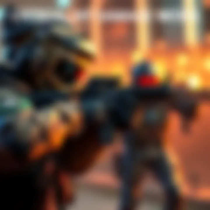 A character in tactical gear aiming a weapon at an enemy, showcasing enhancements for critical hit damage and accuracy.