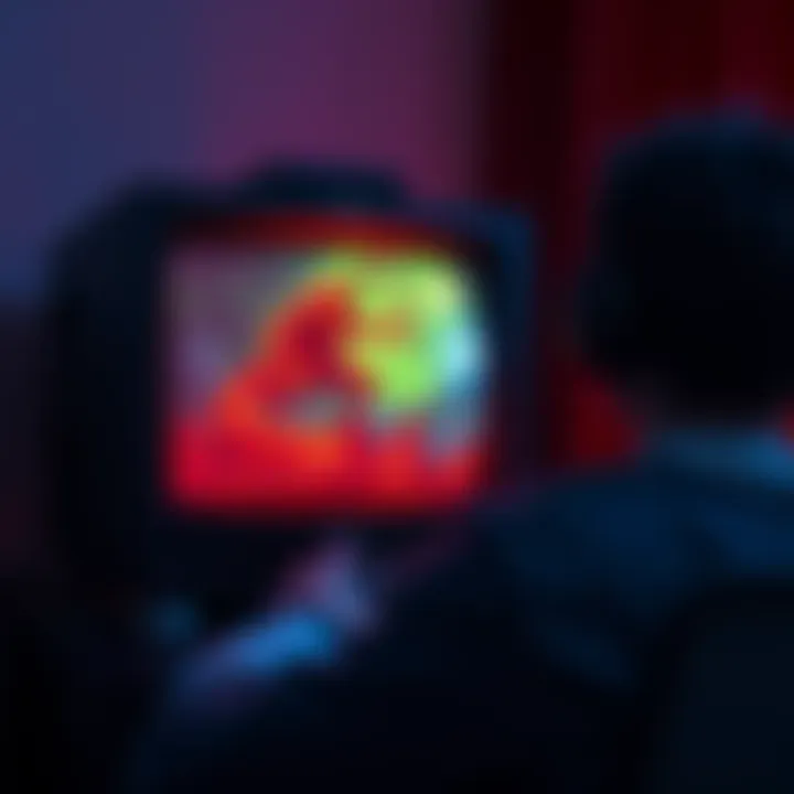 A gamer plays Cronos on a CRT monitor with vibrant colors and deep black levels, showcasing the smooth 145Hz refresh rate.