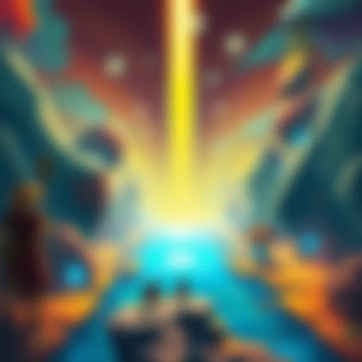 Colorful concept art showcasing the Cronos game world, featuring vivid landscapes and characters reminiscent of classic gaming styles.