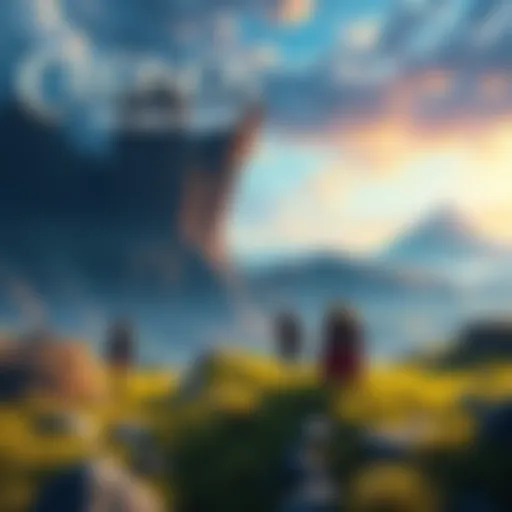 A vibrant scene showcasing the world of Cronos The New Dawn, with colorful landscapes and dynamic characters ready for adventure.
