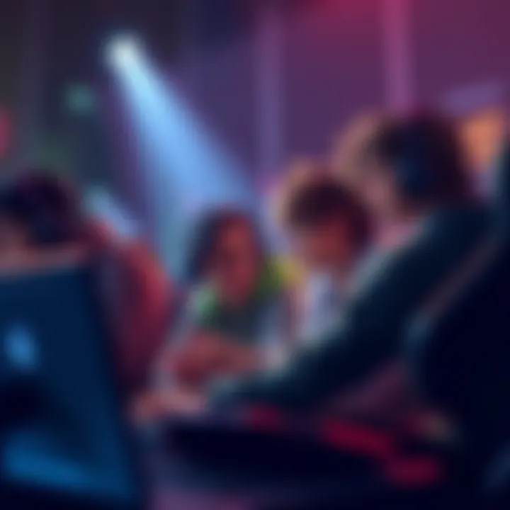 A group of PC players expressing frustration over long matchmaking wait times in a gaming setting, with console players eager for crossplay access, enhancing their gaming experience together.