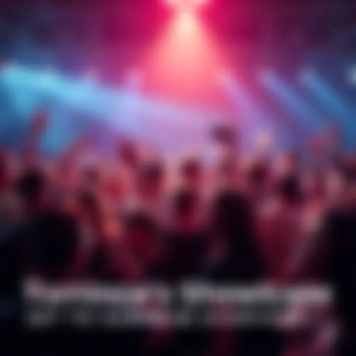 A diverse group of people eagerly waiting for an event, filled with excitement and anticipation.