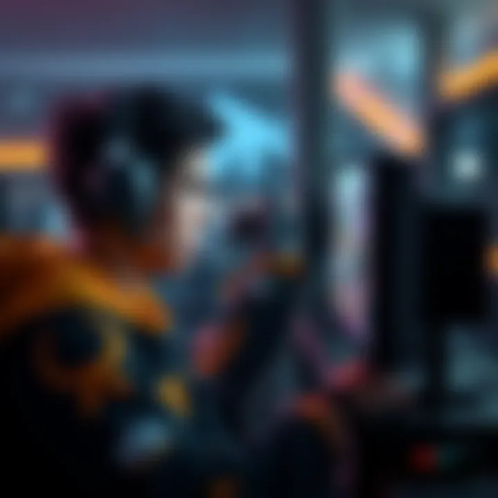 A Crucible Knights player looks frustrated while reviewing gameplay on a screen, showing signs of disappointment and determination to improve.