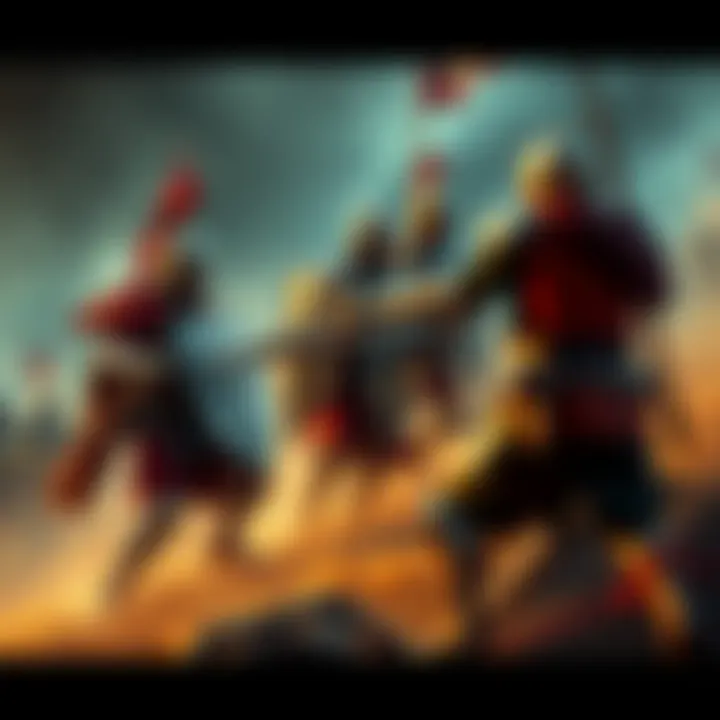 A screenshot showing players battling opponents in Crusader 1, highlighting the debate over real players versus bots.