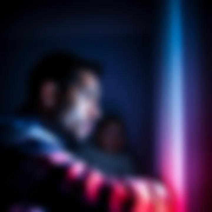 A man in a small room looking concerned while listening to a baby crying through the wall.