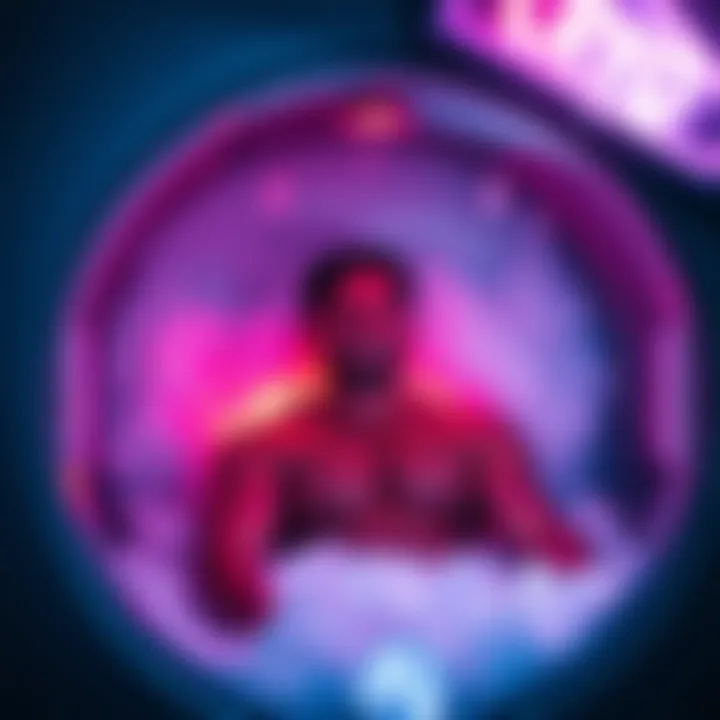 Individual experiencing Cryotherapy in a chamber with ice and cold air around them