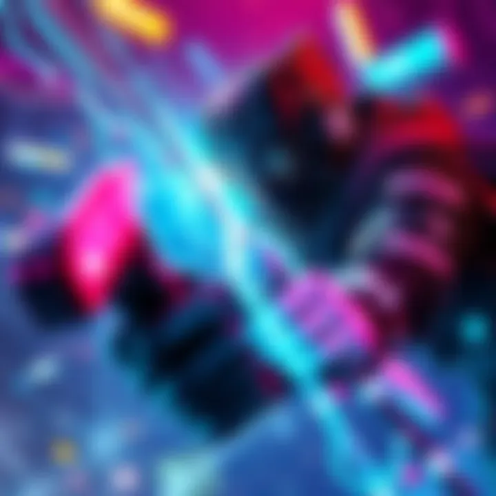 A character using Cryo abilities in an intense gaming moment, showcasing the circuit breaker and a vibrant gaming environment.