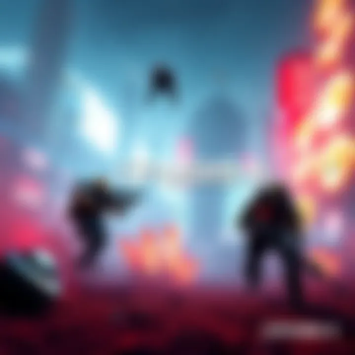 Concept art for Crysis 4 showing an action-packed scene with soldiers and futuristic weapons in a vibrant environment.