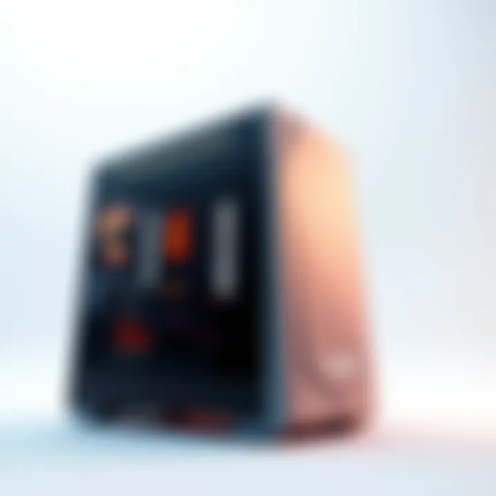 Side view of the 2008 Crysis PC case showcasing its unique design and sleek lines